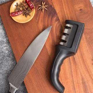 Black Kitchen Three Segment Knife Sharpener