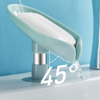 Drain soap holder leaf shape