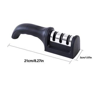 Black Kitchen Three Segment Knife Sharpener