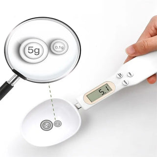 LCD digital measuring device Adjustable weighing spoon